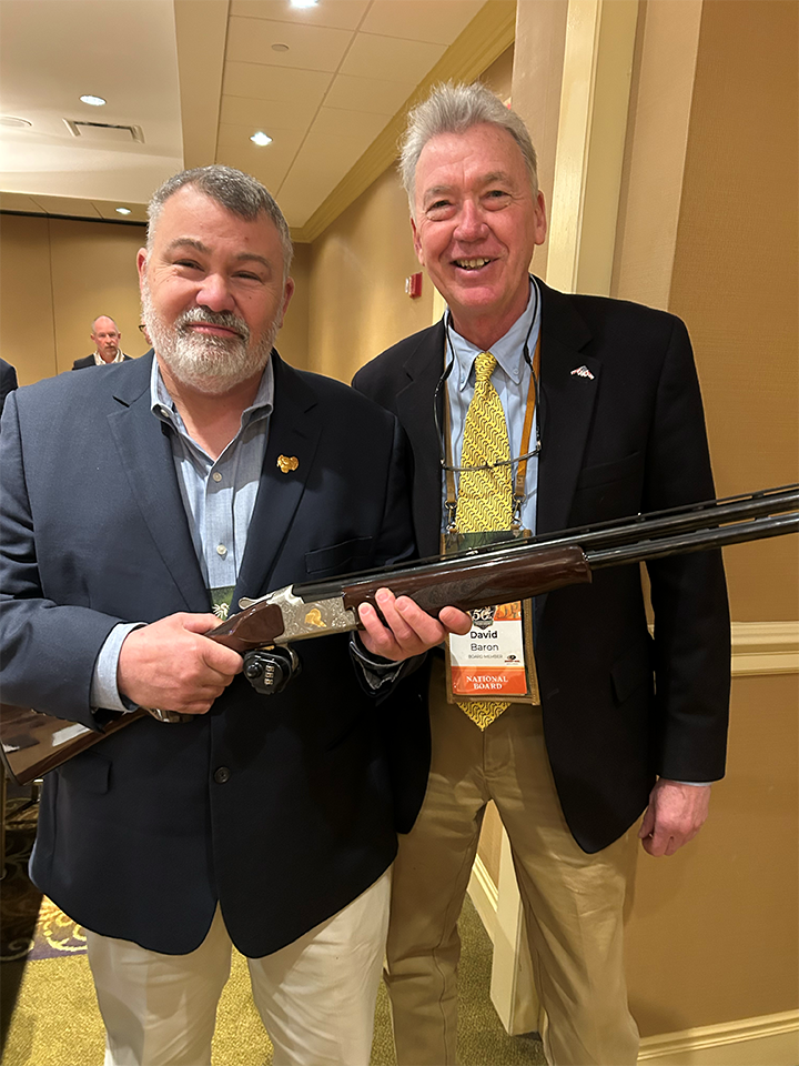 NWTF National President Bryan Perry and Baron Engraving founder, David Baron