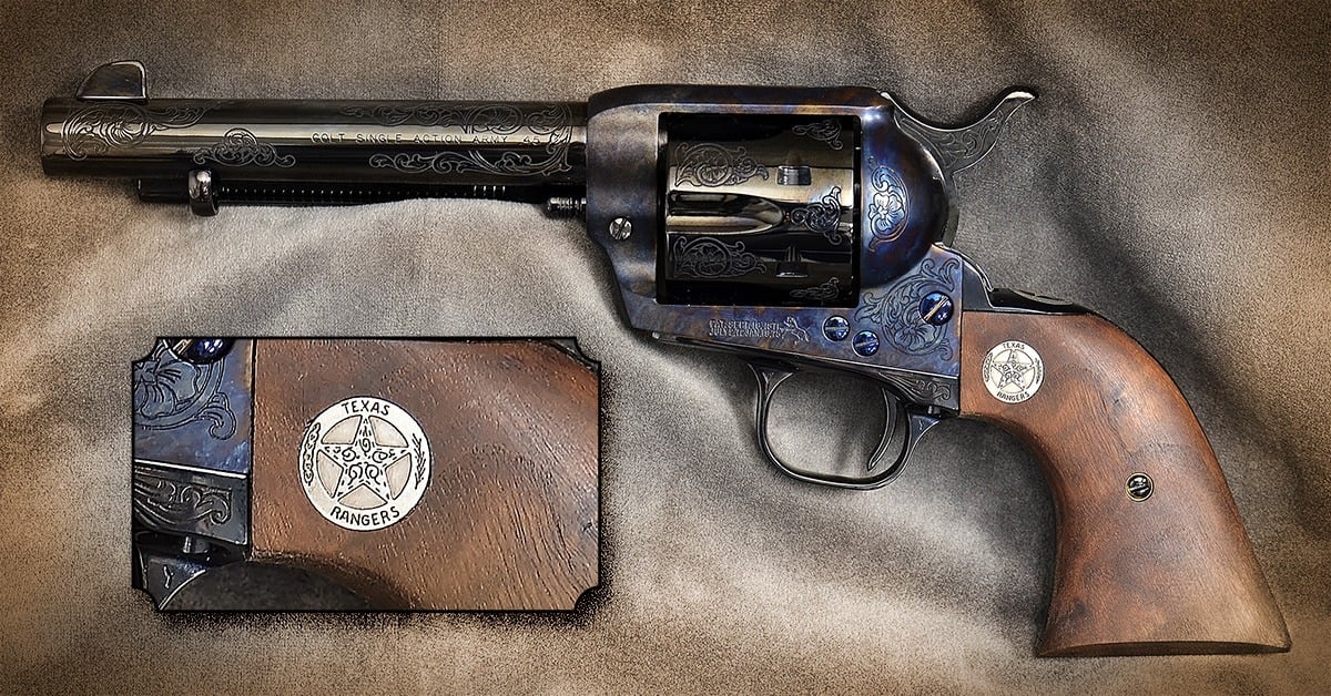 Bicentennial Texas Ranger Limited Edition Engraved firearm and badge 